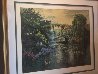 Giverney Wisteria Agapanthes Bridge 1991 Limited Edition Print by Mark King - 2