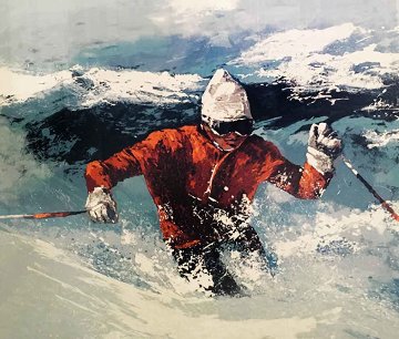 Powder Skier AP 1982 Limited Edition Print - Mark King Powder Skier AP 1982 Limited Edition Print - Mark King