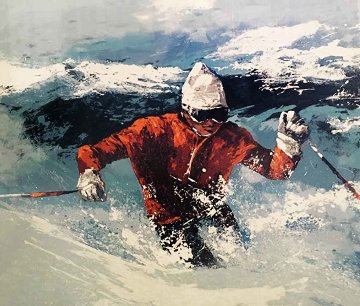 Powder Skier AP 1982 - Huge Limited Edition Print - Mark King