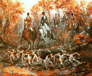 Autumn Hunt AP 1990 Limited Edition Print - Mark King Autumn Hunt AP 1990 Limited Edition Print - Mark King