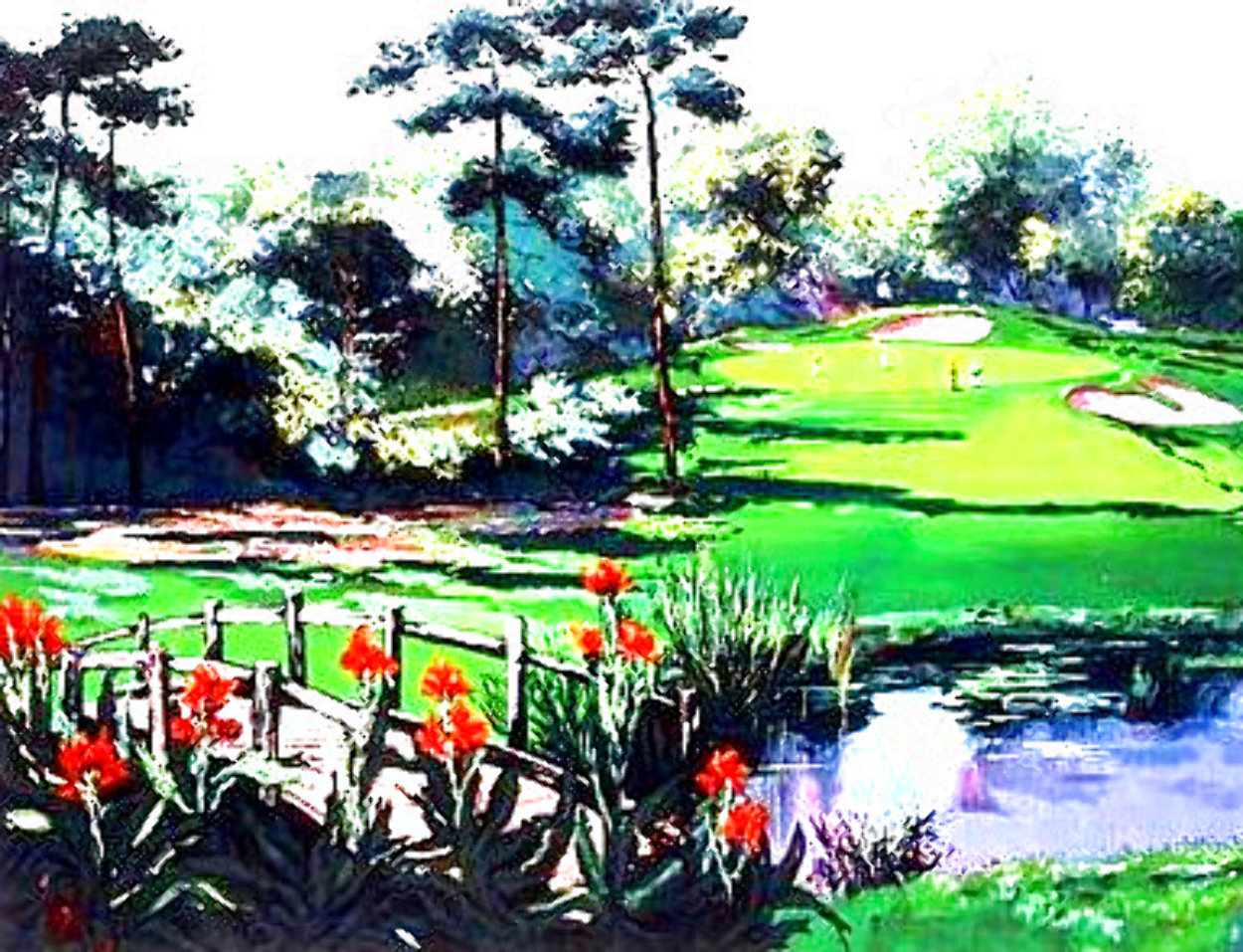 Golf Landscape 1990 Limited Edition Print by Mark King