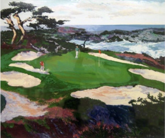 Cypress Point # 15 1988 32x40 Huge Limited Edition Print by Mark King