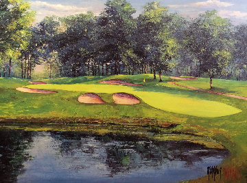 Mastering the 17th Hole Limited Edition Print - Mark King Mastering the 17th Hole Limited Edition Print - Mark King