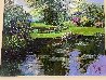 Morning Waterlilies Original Painting by Mark King - 1