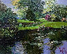 Morning Waterlilies Original Painting by Mark King - 0