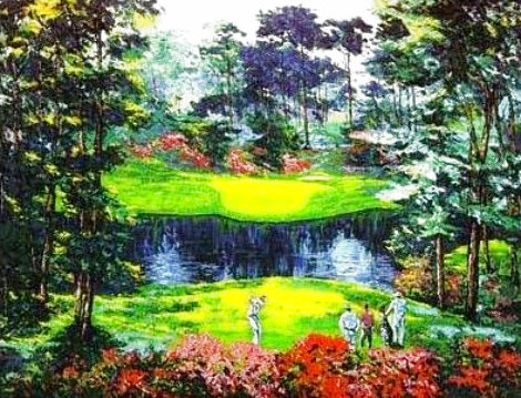 Ike's Pond - Masters - Golf Limited Edition Print - Mark King