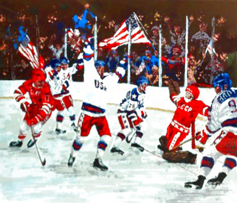 Golden Goal 1981 U.S. Vs Russia - Hockey Limited Edition Print - Mark King