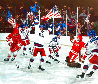 Golden Goal 1981 U.S. Vs Russia - Hockey Limited Edition Print by Mark King - 0