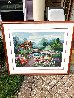 An English Water Garden 1991 - Huge Limited Edition Print by Mark King - 2