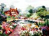 An English Water Garden 1991 - Huge Limited Edition Print by Mark King - 0