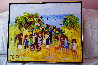 Untitled Summer Event 31x25 - Early Original Painting by Mark King - 2