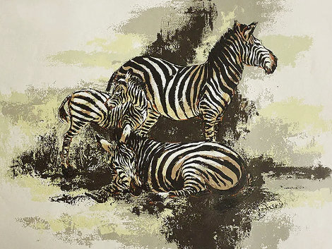 Zebras 1970 - Huge Limited Edition Print - Mark King