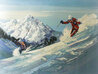 Two Powder Skiers 1985 - Huge Limited Edition Print by Mark King - 0