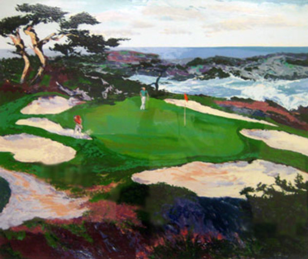 Cypress Point #15 1988 33x39 Huge  - California Limited Edition Print by Mark King