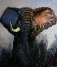 Rogue Elephant 2005 54x46 Huge Original Painting by Mark King - 0