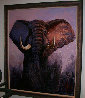Rogue Elephant 2005 54x46 Original Painting by Mark King - 1 Rogue Elephant 2005 54x46 Original Painting by Mark King - 1