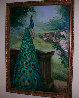 Peacock Glory 2007 47x33 Super Huge Original Painting by Mark King - 1 Peacock Glory 2007 47x33 Super Huge Original Painting by Mark King - 1