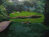 Bel Aire Country Club Hole #3 2002 72x60 - Huge Mural Size - Los Angeles California Original Painting by Mark King - 4