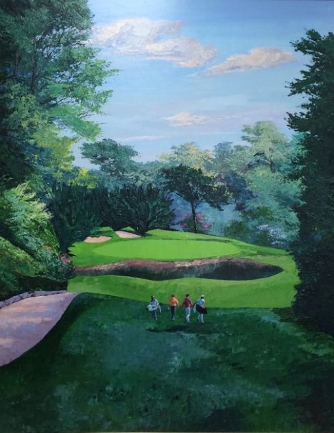 Bel Aire Country Club Hole #3 2002 72x60 - Huge Mural Size - Los Angeles California Original Painting by Mark King
