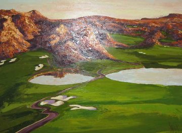 Wolf Creek Golf Course #1, hole #8 and #9 2008 30x39 Original Painting - Mark King Wolf Creek Golf Course #1, hole #8 and #9 2008 30x39 Original Painting - Mark King