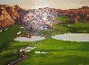 Wolf Creek Golf Course #1, #8 and #9 Holes 2008 36x46 - Huge - Utah Original Painting by Mark King - 4