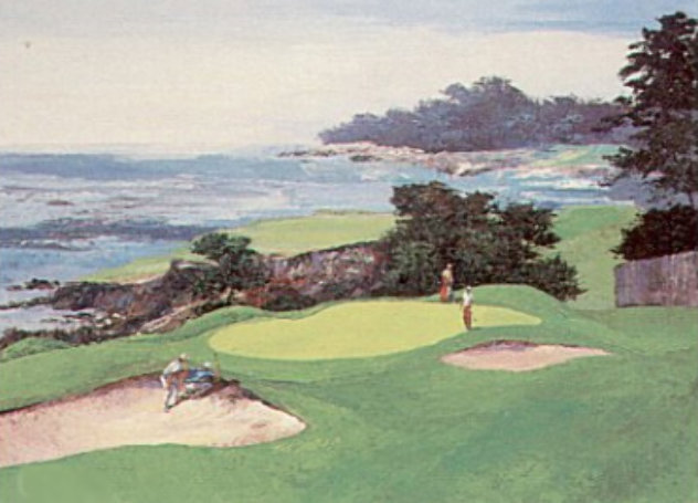 Seaside Green 1990 - Golf Limited Edition Print by Mark King