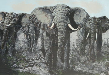 Elephant Stand 1984 Limited Edition Print - Mark King Elephant Stand 1984 Limited Edition Print - Mark King
