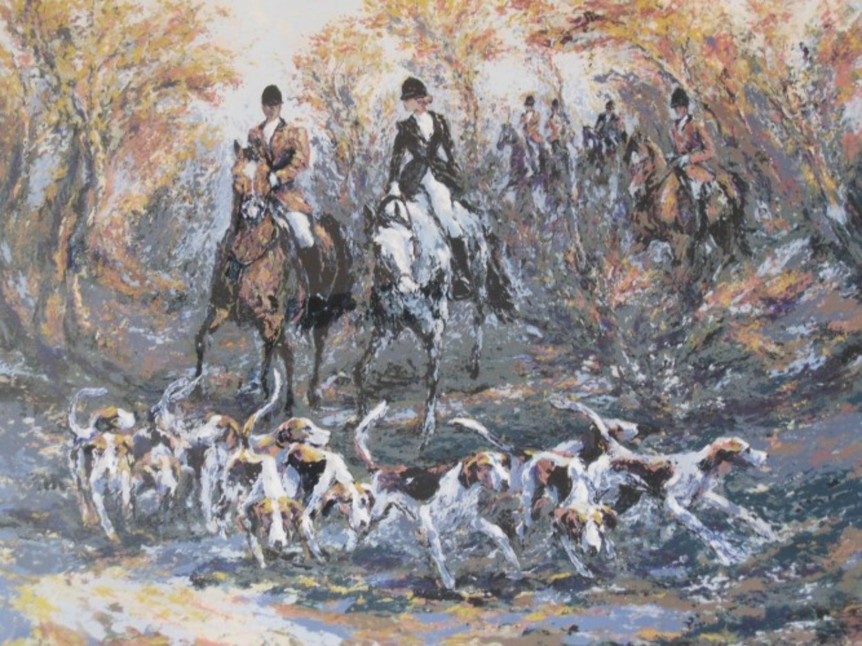 Autumn Hunt 1991 Limited Edition Print by Mark King Autumn Hunt 1991 Limited Edition Print by Mark King