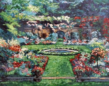Summer Rose Garden 1990 Limited Edition Print - Mark King Summer Rose Garden 1990 Limited Edition Print - Mark King