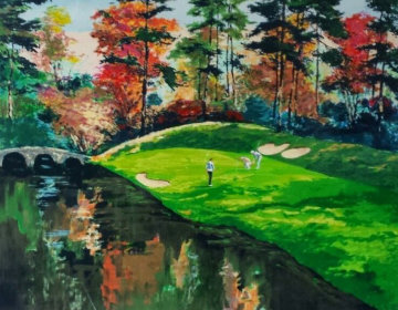 Augusta 12 in Fall (Golf Series III) 1991 Limited Edition Print - Mark King