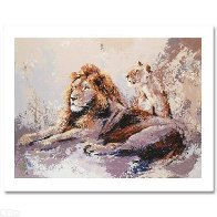 Resting Lions 2009 Limited Edition Print by Mark King - 1 Resting Lions 2009 Limited Edition Print by Mark King - 1