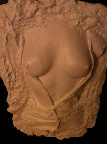 Girl Torso Unique Alabaster Sculpture 2015 Sculpture - Tim King