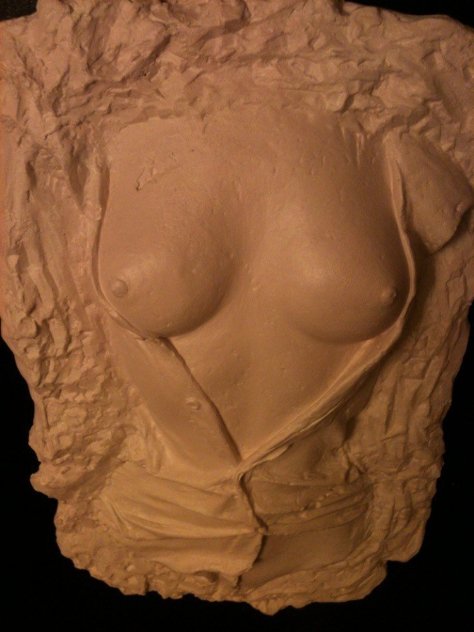 Girl Torso Unique Alabaster Sculpture 2015 Sculpture by Tim King