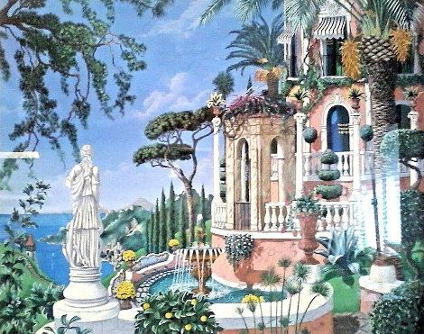 View to Sorrento 1992 - Italy Limited Edition Print - John Kiraly