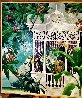 Old Key West Acrylic Painting 1982 62x56 - Huge - Florida Original Painting by John Kiraly - 1