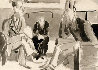 Unterhaltung 1922  18x23 Original Painting by Ernst Ludwig Kirchner - 0