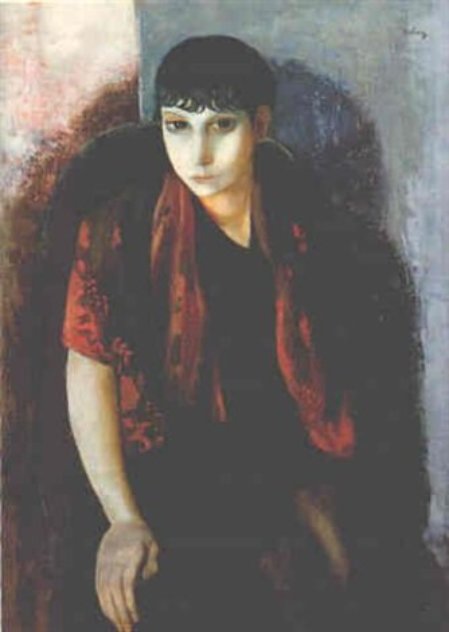 Portrait D'un Dame Espagnole 1927 Other by Moise Kisling