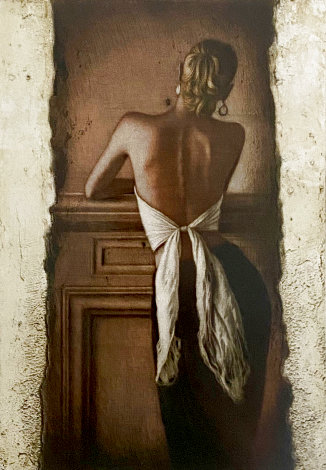 In Front of the Fireplace 1988 Limited Edition Print - Willi Kissmer