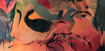 Boomerang Arrows Watercolor 1989 34x63 Works on Paper (not prints) - Peter Kitchell Boomerang Arrows Watercolor 1989 34x63 Works on Paper (not prints) - Peter Kitchell