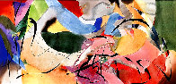 Boomerang Arrows 1989 34x63 Huge Original Painting by Peter Kitchell - 0 Boomerang Arrows 1989 34x63 Huge Original Painting by Peter Kitchell - 0