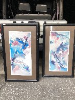 Untitled Watercolor 1988 45x27 Set of 2 Works on Paper (not prints) by Peter Kitchell - 1