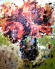 Afternoon Red 48x48 Huge Original Painting by Julia Klimova - 0