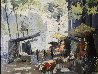 Marche Aux Fleurs, Paris 34x40 - France Original Painting by Constantin Kluge - 8