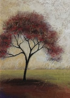 Red Tree 2003 22x18 Original Painting - Mike Klung