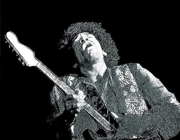 Hendrix Winterland Limited Edition Print - Robert Knight Hendrix Winterland Limited Edition Print - Robert Knight