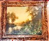 Sunset at the Risle Valley 1890 35x43 - Huge - France Original Painting by Louis Aston Knight - 1