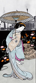 Woman With Umbrella, After Buncito 1978 Limited Edition Print - Michael Knigin Woman With Umbrella, After Buncito 1978 Limited Edition Print - Michael Knigin