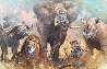 Big 5 1999 64x44 Huge - Big Five Original Painting by Kobus Moller - 0