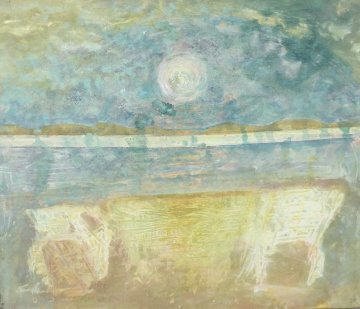 Moonshine Sonata 2007 52x63 Original Painting - Horst Kohlem Moonshine Sonata 2007 52x63 Original Painting - Horst Kohlem