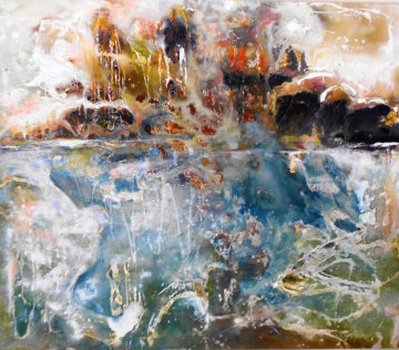 Sea Wall VI 65x75 Original Painting - Horst Kohlem Sea Wall VI 65x75 Original Painting - Horst Kohlem